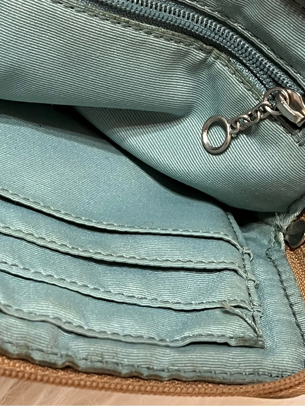 Coach Poppy Coin Purse Tan Signature
